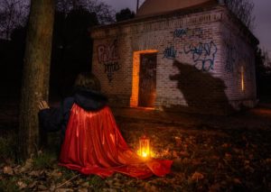 Caperucita Roja light painting nocturna dest