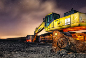 destMoon works - Excavadora nocturna DMD fotografía