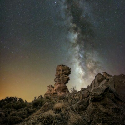 Lebiakhon DMD Fotografía - Vía Láctea en tenerfie, los Roques de García